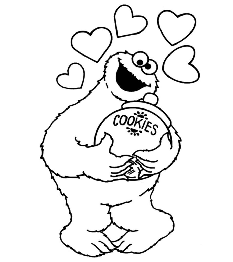 Top free printable cookie monster coloring pages online