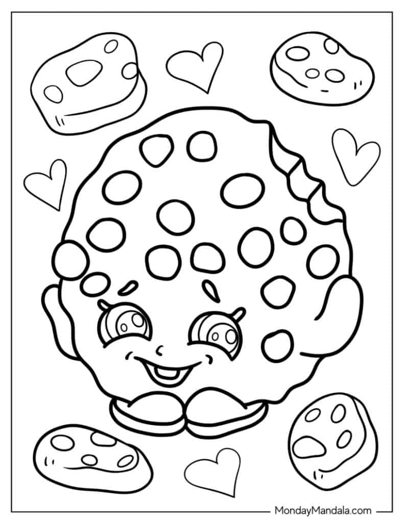 Shopkins coloring pages free pdf printables