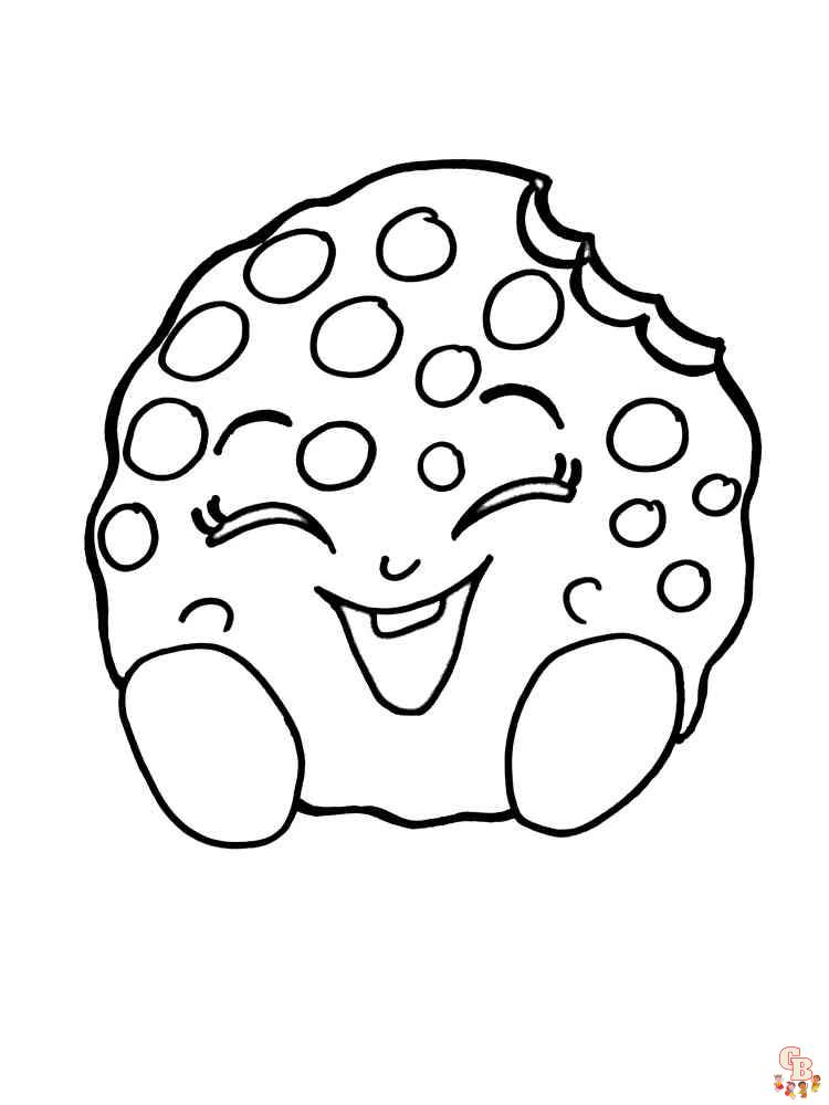 Free cookies coloring pages for kids