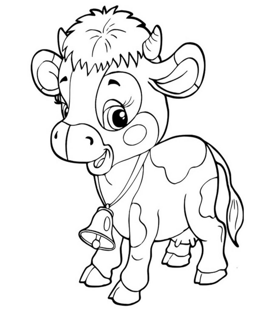Top free printable cow coloring pages online