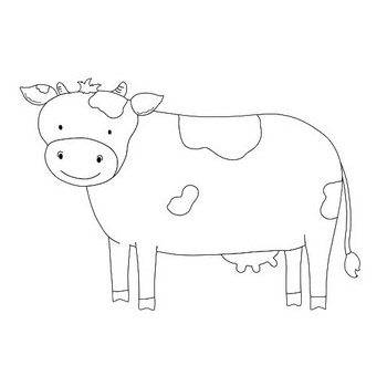 Cow coloring pages outlines â best cute cow scenes