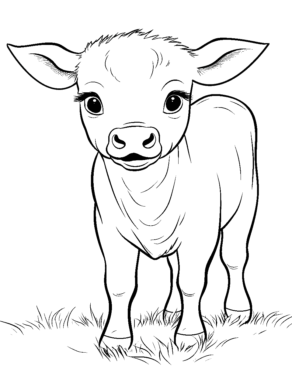 Cow coloring pages free printable sheets