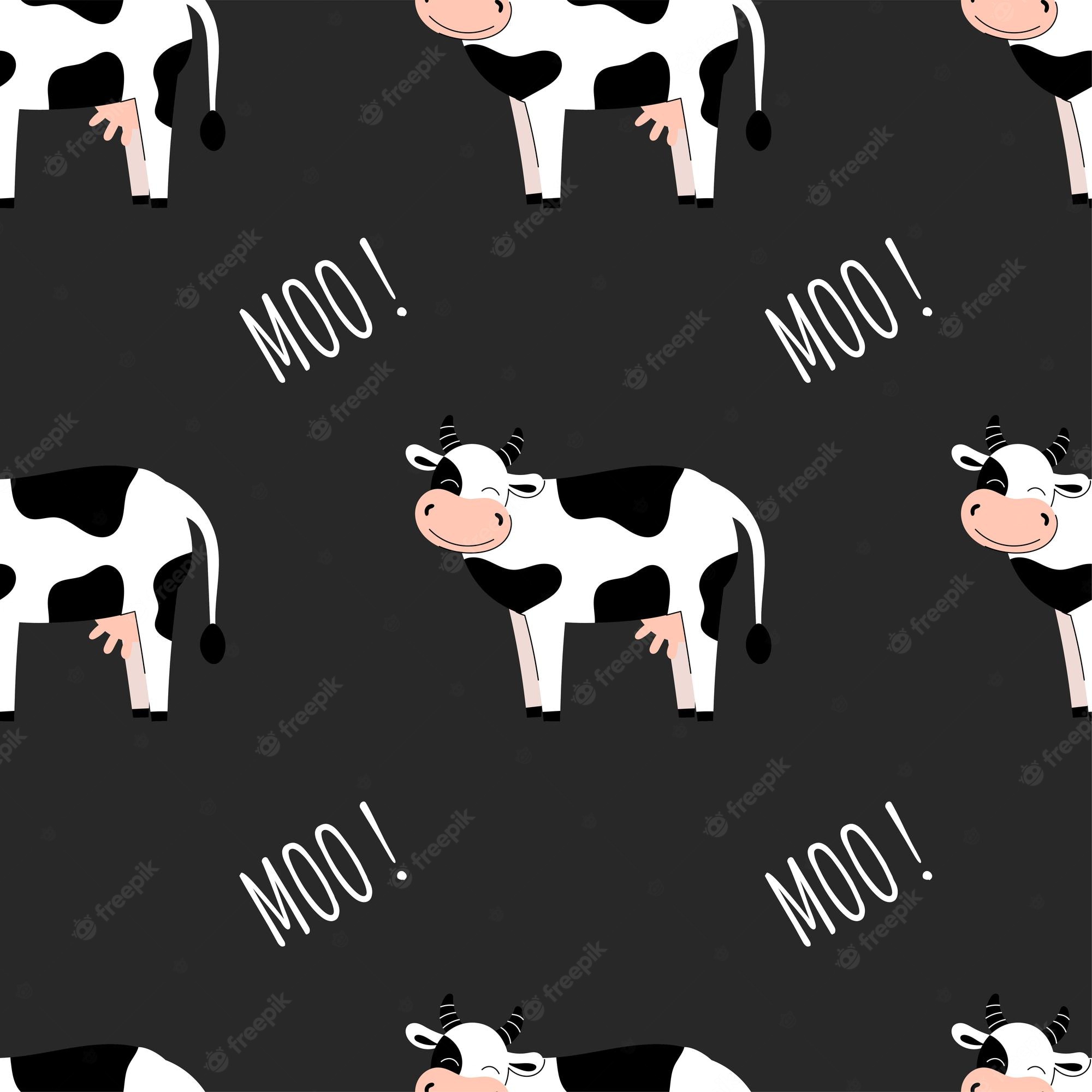 Premium Vector  Cute cow seamless repeating pattern, wallpaper background,  cute seamless pattern background