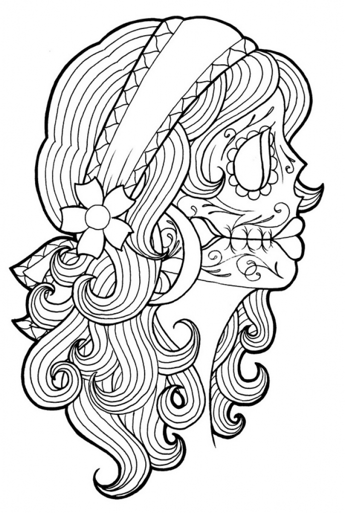 Dia de los muertos day of the dead kids coloring pages