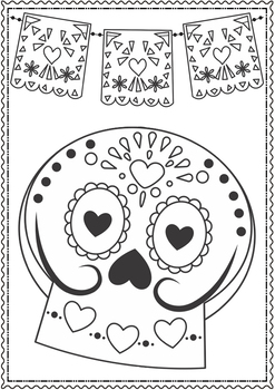 Day of the deaddia de los muertos coloring pages by spring girl