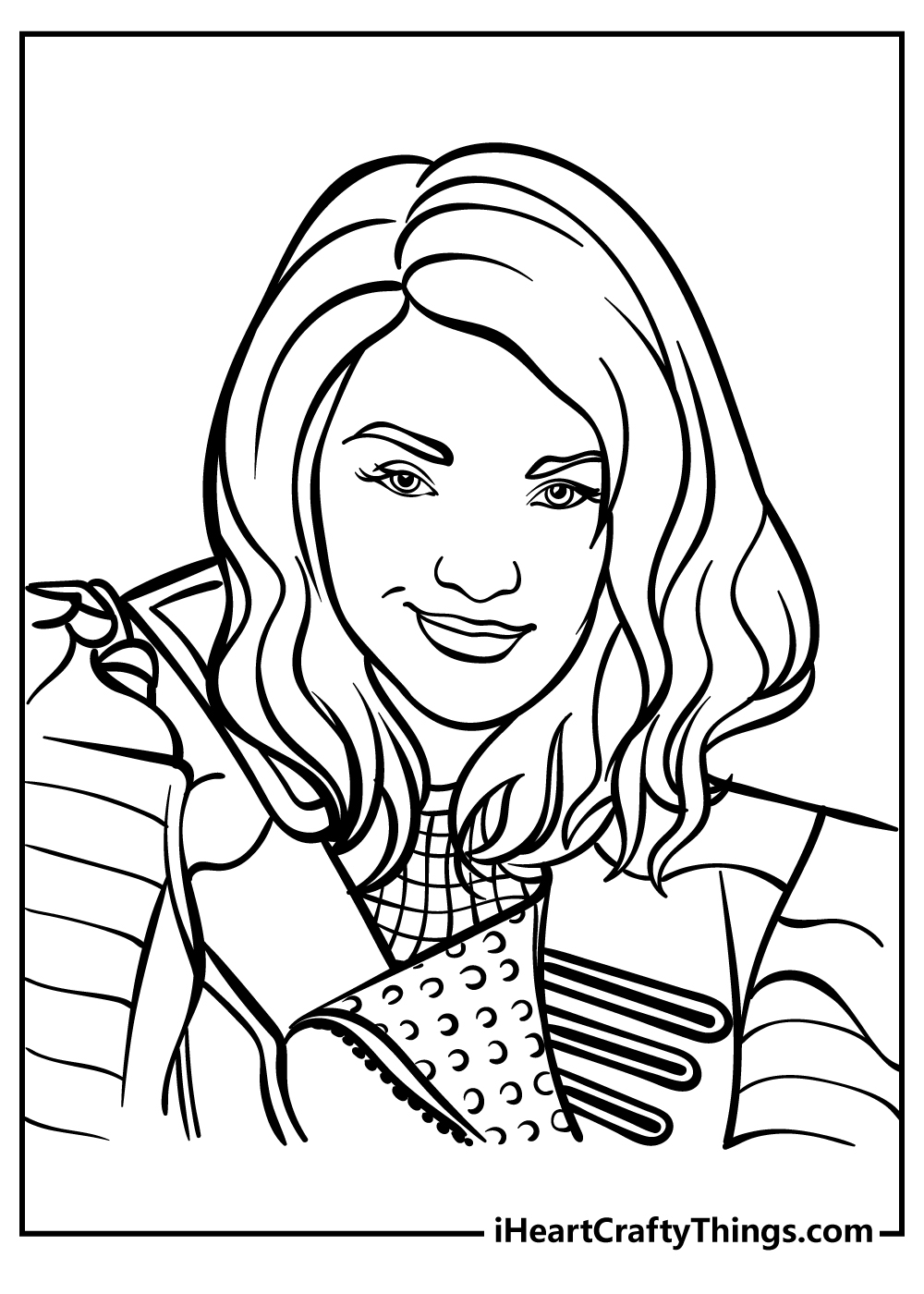 Descendants coloring pages free printables