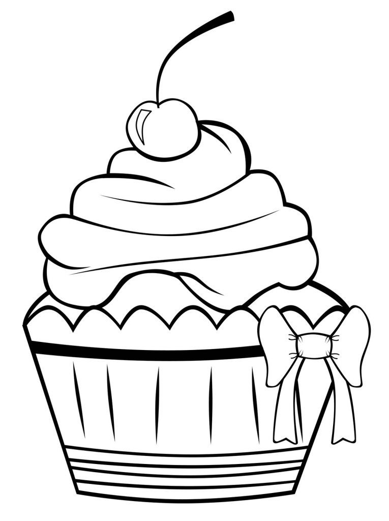 Dessert coloring pages