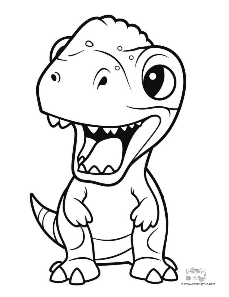 Free printable dinosaur coloring pages