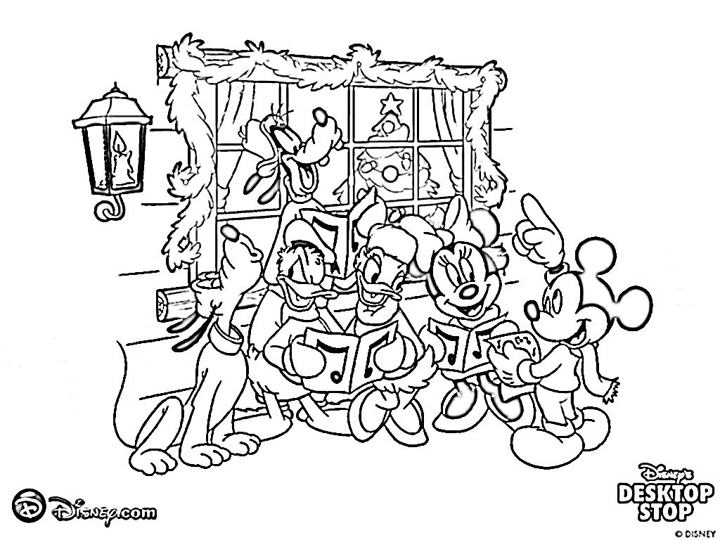 Disney christmas coloring pages disney cartoon xmas printables malebãger tegning jul