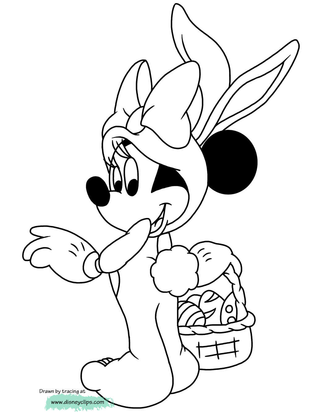 Printable disney easter coloring pages