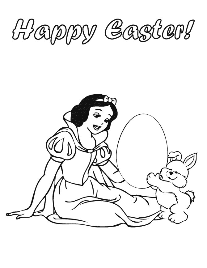 Happy easter coloring pages