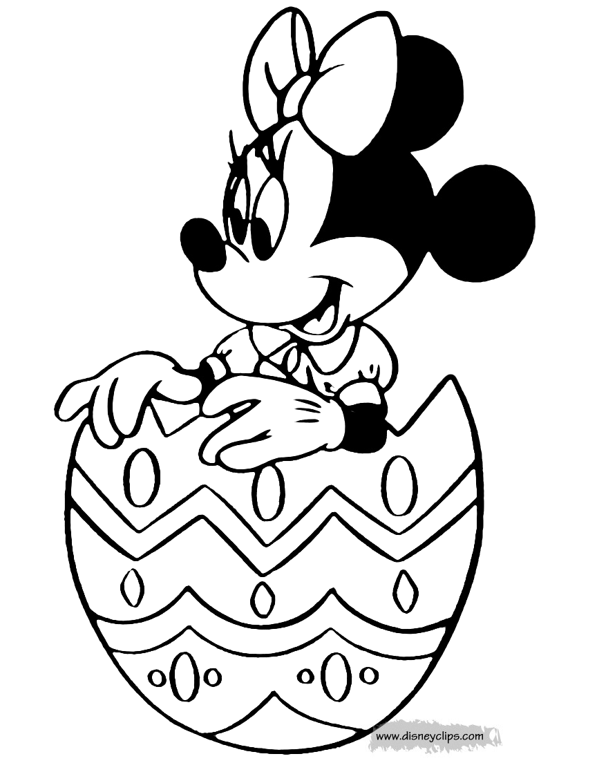 Printable disney easter coloring pages