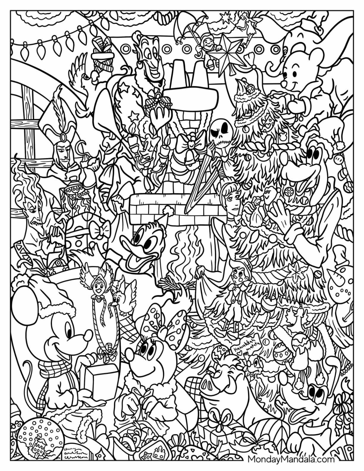 Disney coloring pages for adults free pdf printables