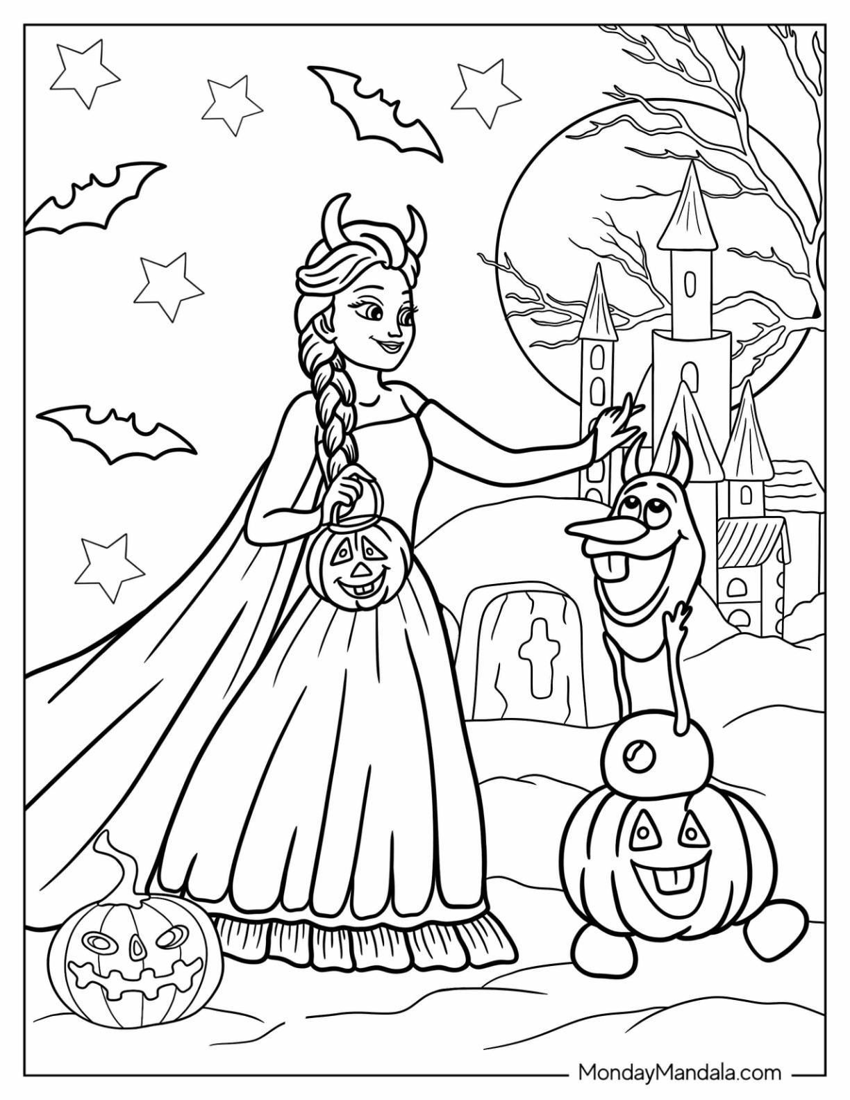 Disney halloween coloring pages free pdf printables