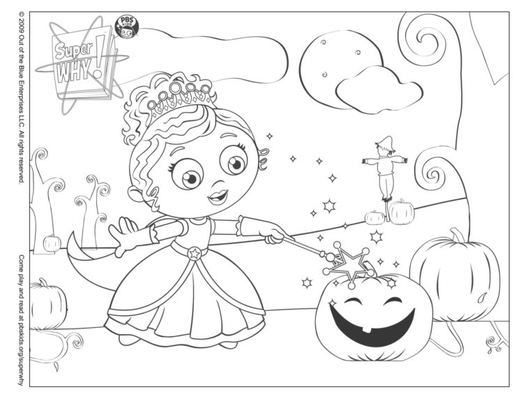 Princess prestos halloween coloring page â kids for parents