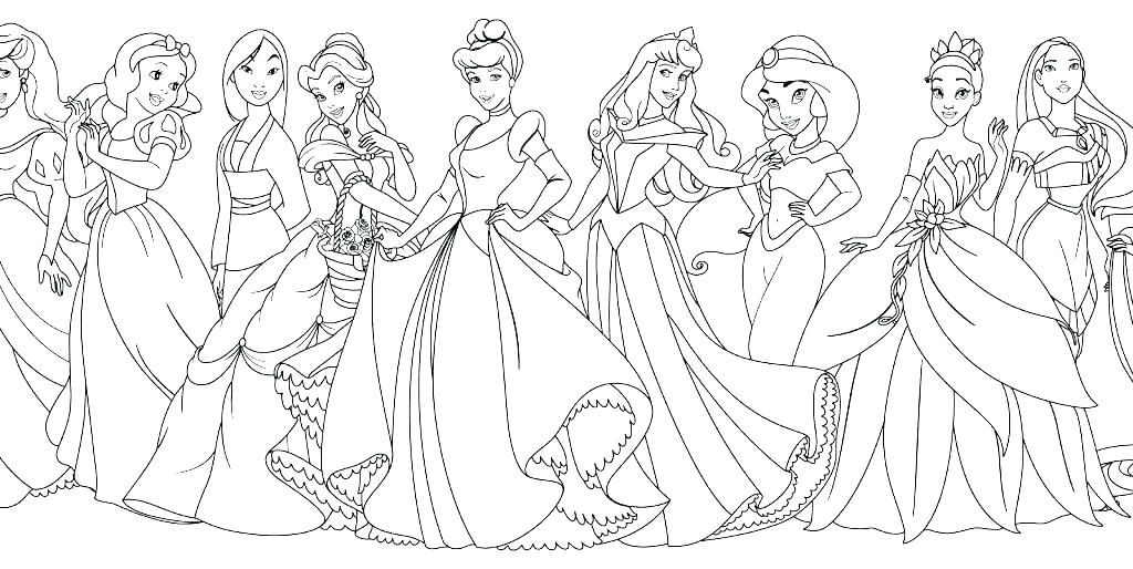 Cute disney princess coloring pages pdf for girls