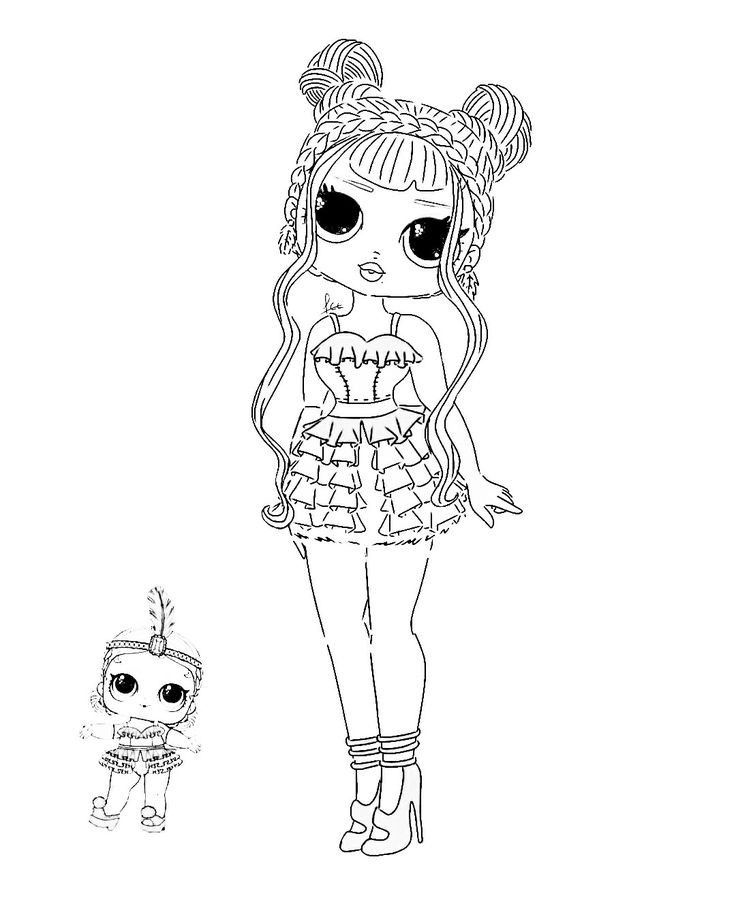 Cute doll coloring page yazdärälabilir renkli sayfalar boyama sayfalarä mandala boyama kitaplarä