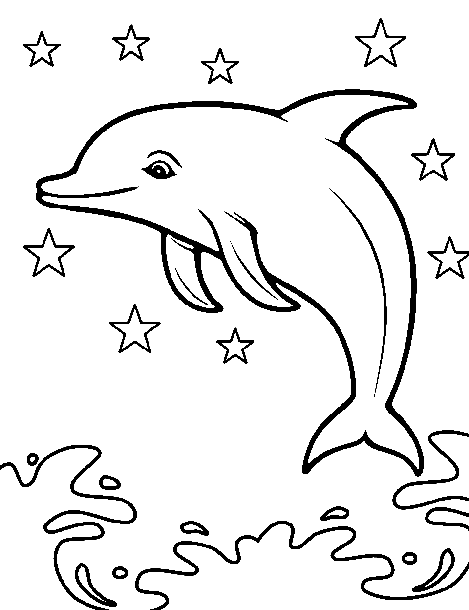 Dolphin coloring pages free printable sheets