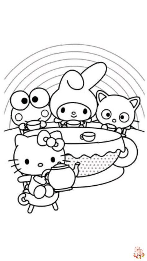 Free printable draw so cute coloring pages for kids