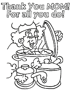 Mothers day free coloring pages
