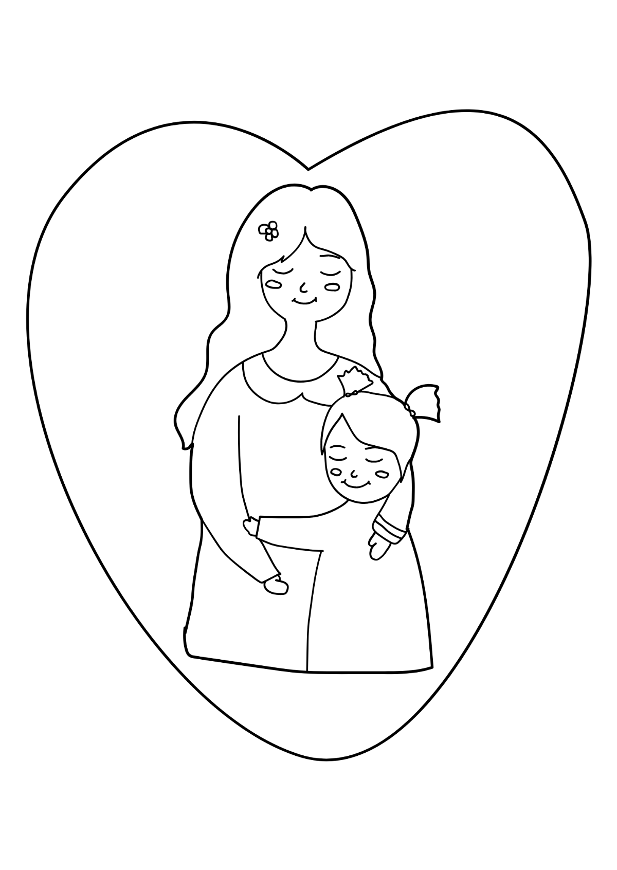 Free mothers day coloring page s examples