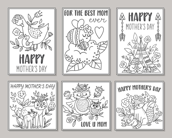 Thousand coloring pages mothers day royalty