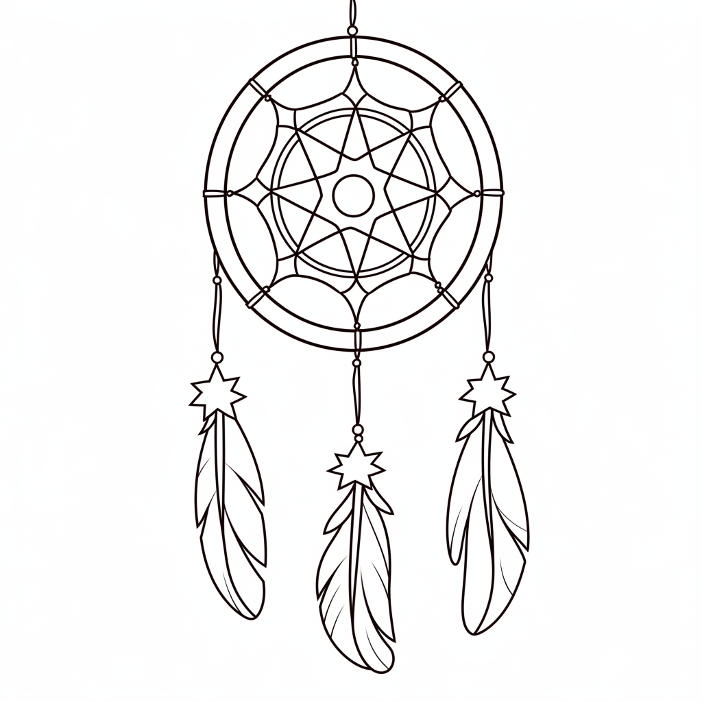 Dreamcatcher cute by coloringcorner on