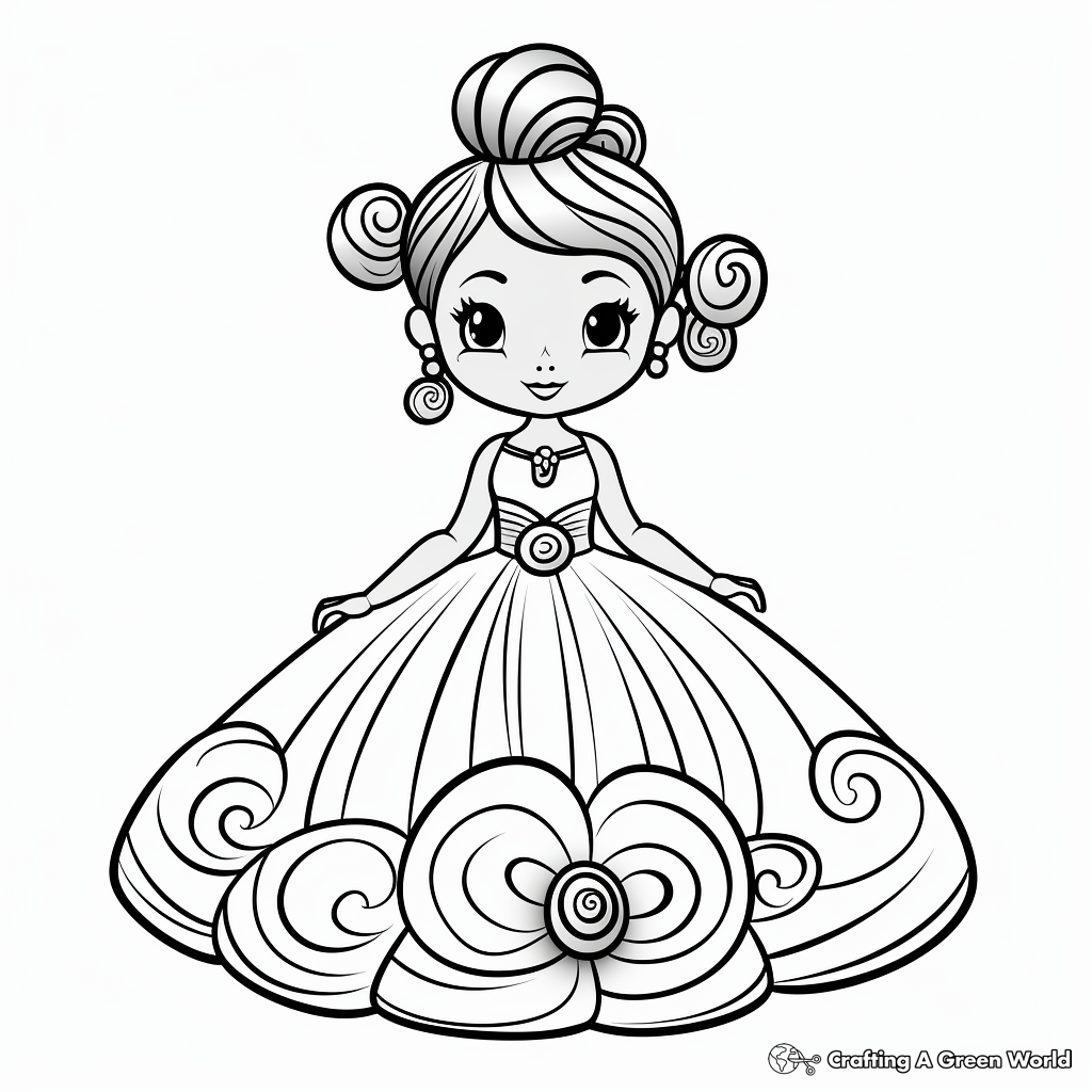 Dress coloring pages