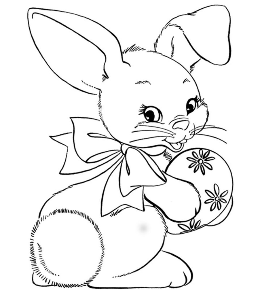 Top free printable easter bunny coloring pages online