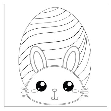 Easter bunny coloring page images â browse photos vectors and video