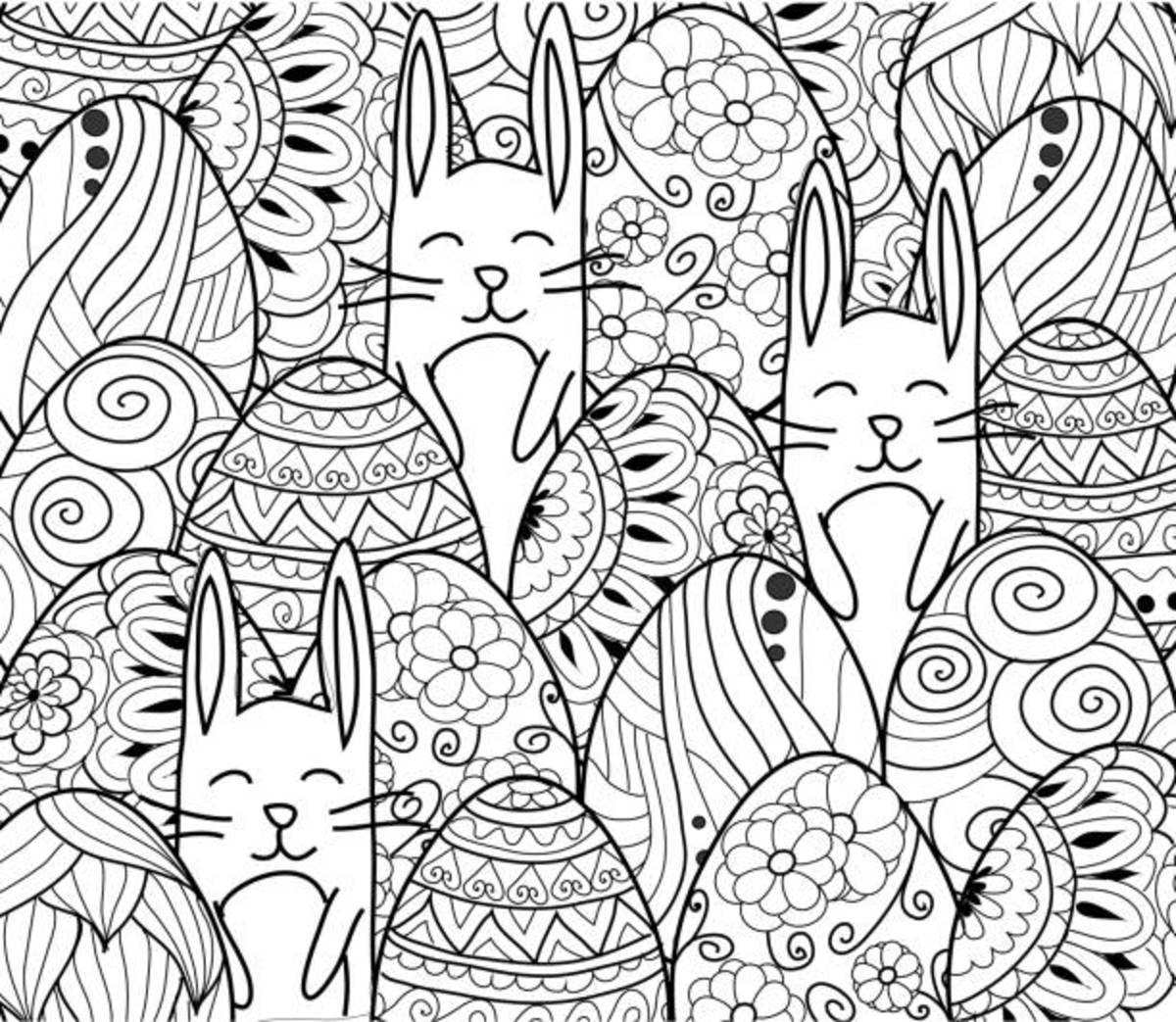 Free printable easter coloring pages for kids and adults