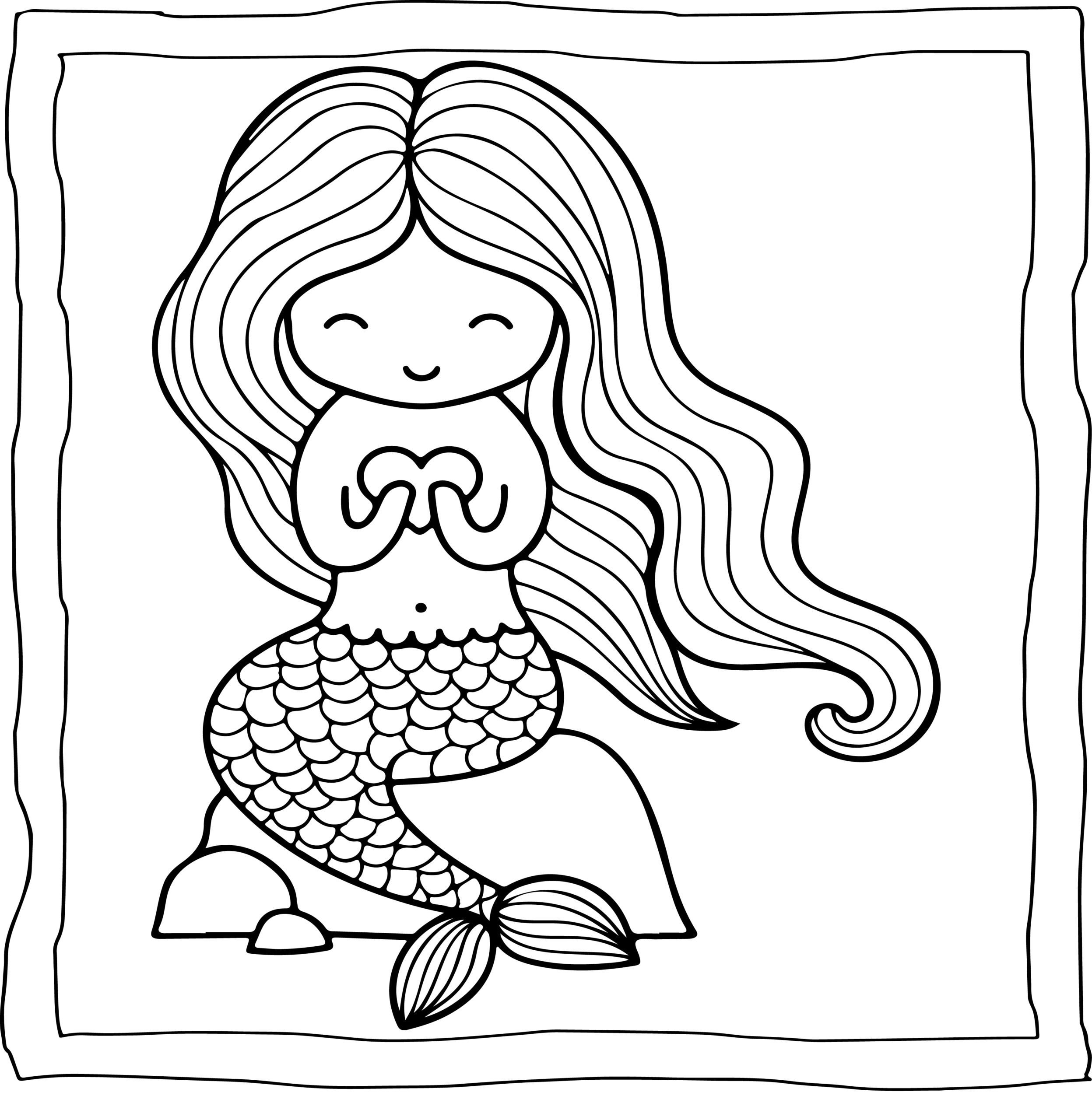 Mermaid coloring book easy and fun mermaid coloring pages for kids made by teachers