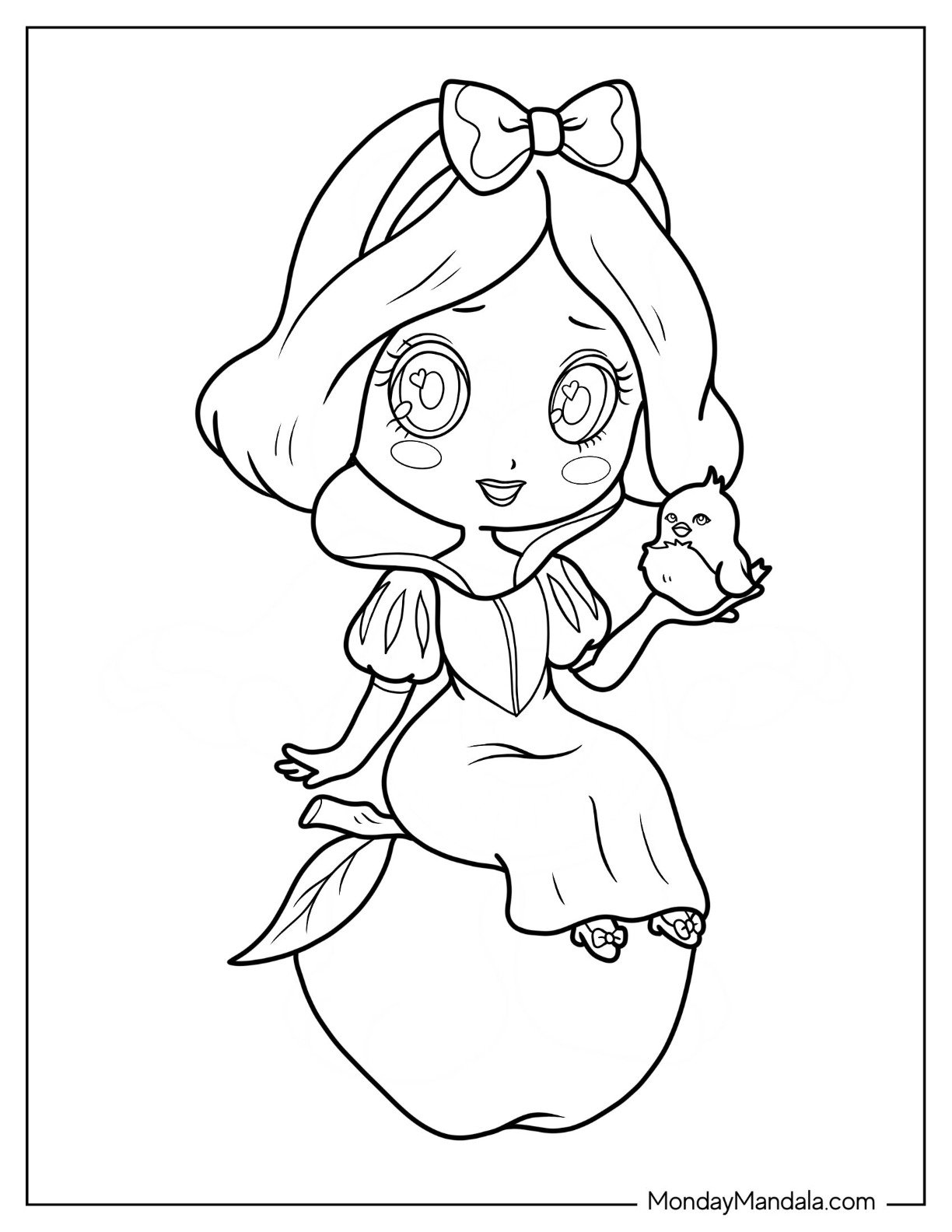 Cute easy disney coloring pages