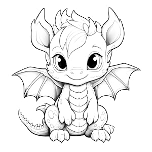 Baby dragons coloring book cute and adorable coloring pages for kids teens and adults for relaxation and stress relief larik marijana books