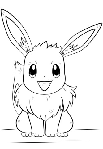 Coloring pages eevee coloring pages