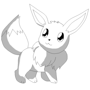 Eevee pokemon coloring pages printable for free download