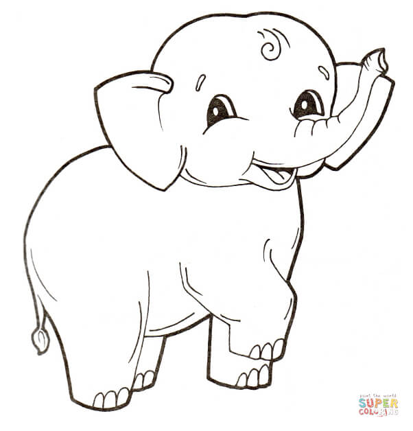 Free Elephant Coloring Pages with Full Book