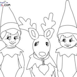 Elf on the shelf coloring pages printable for free download