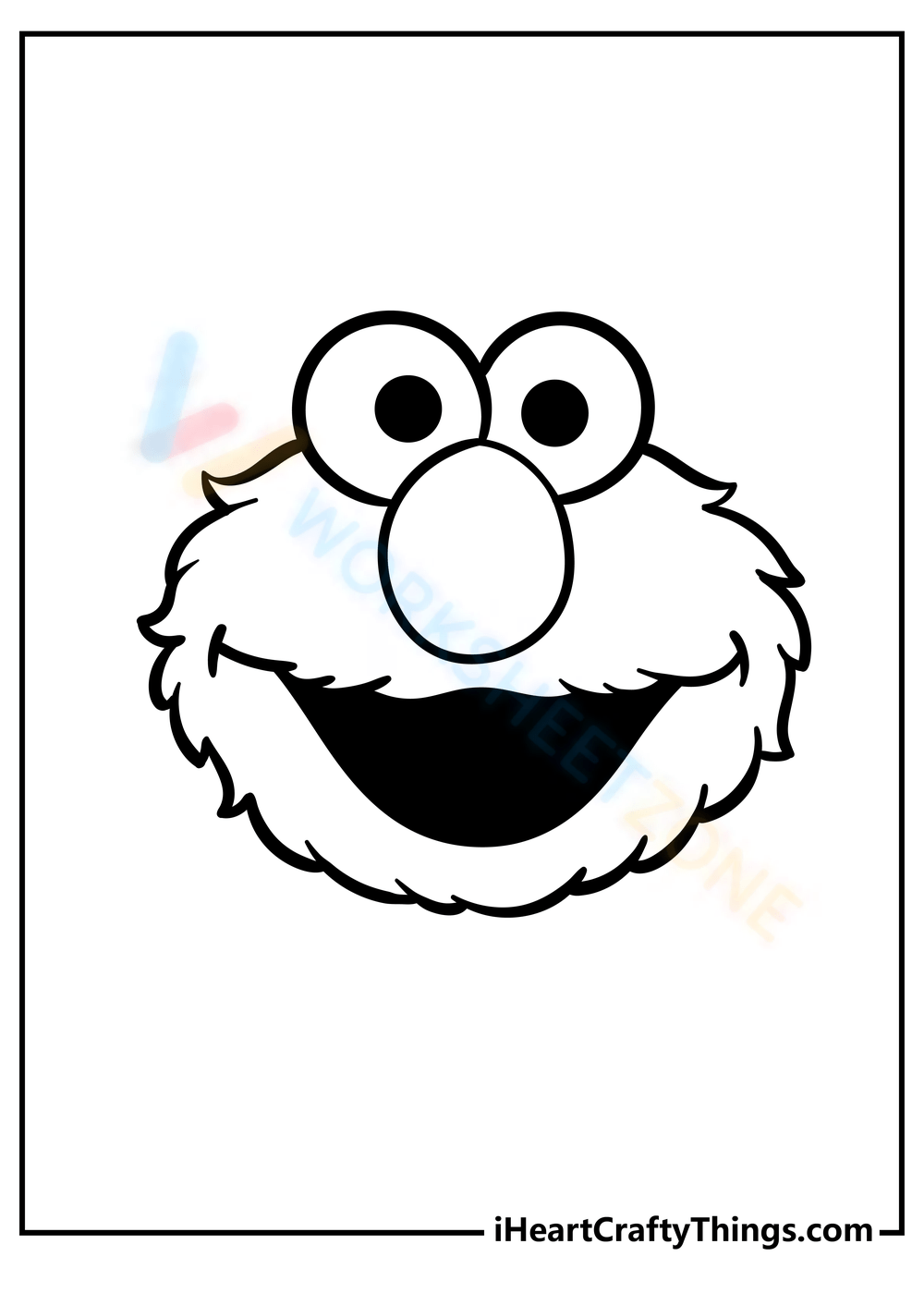 Cute elmo worksheet