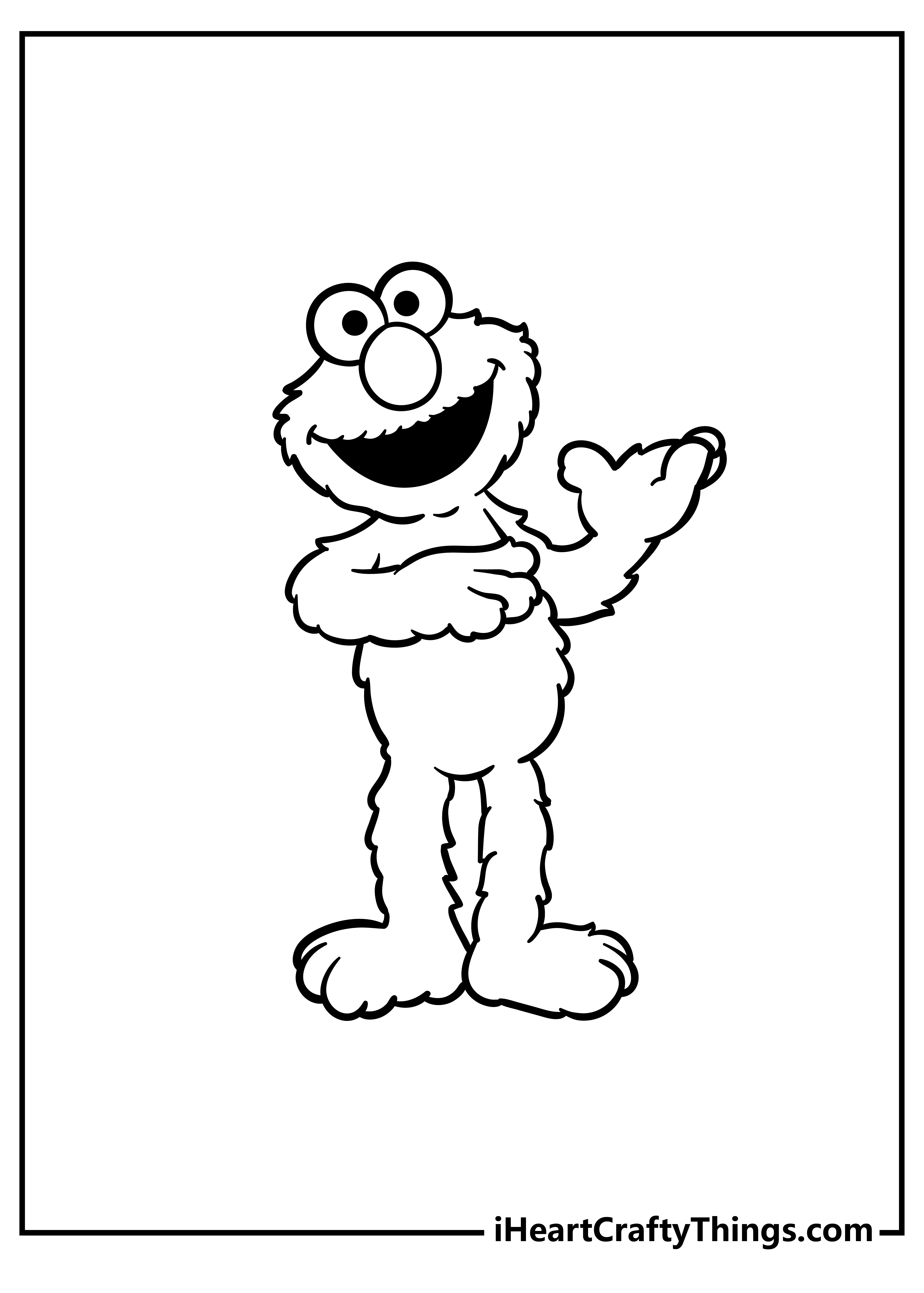 Elmo coloring pages free printables