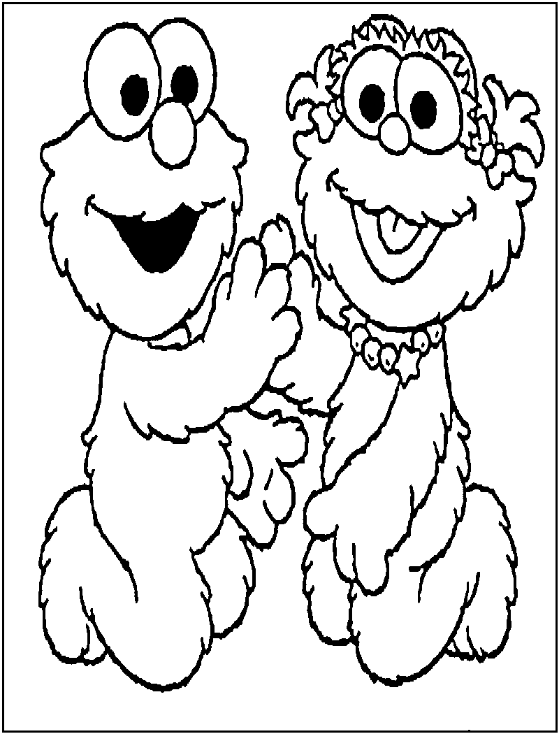 Free printable elmo coloring pages for kids