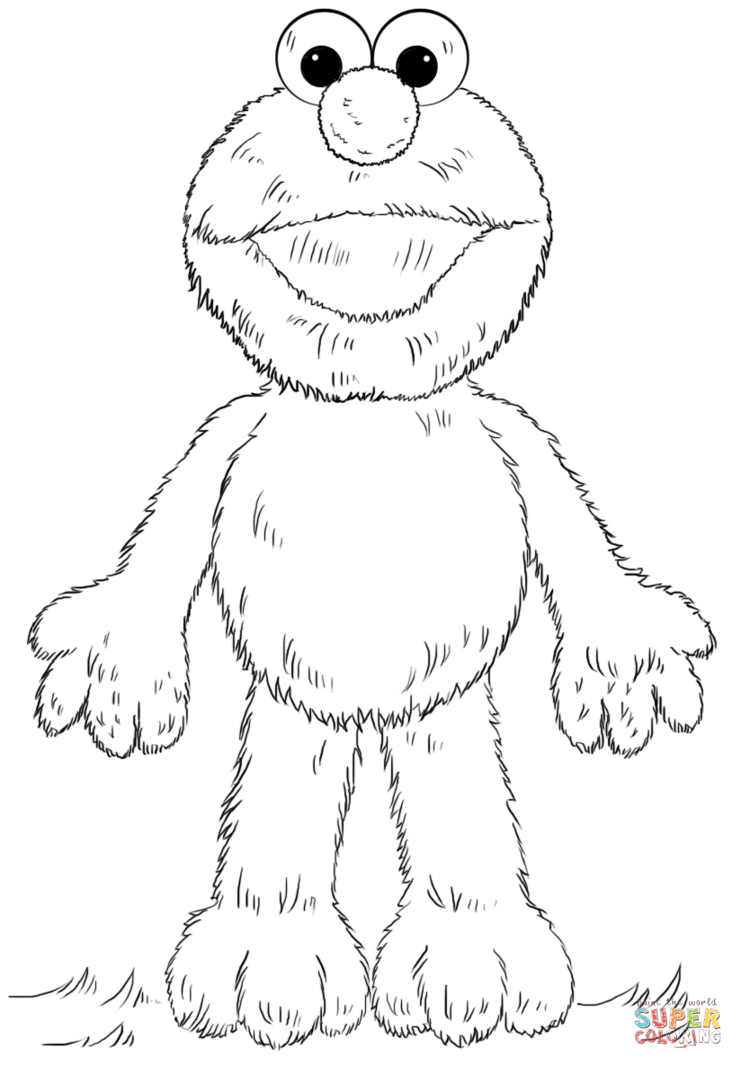 Elmo coloring page free printable coloring pages