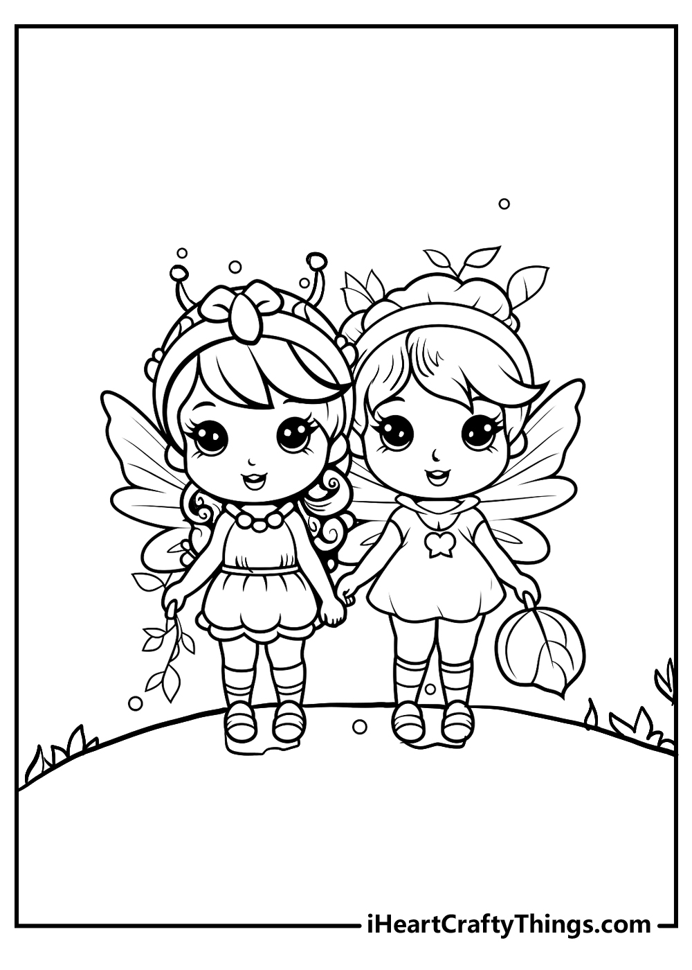 Printable fairy coloring pages updated