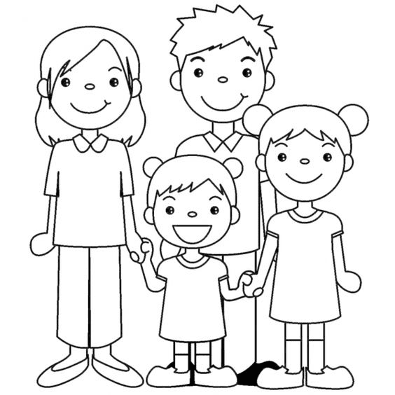 Family day coloring pages printable for free download