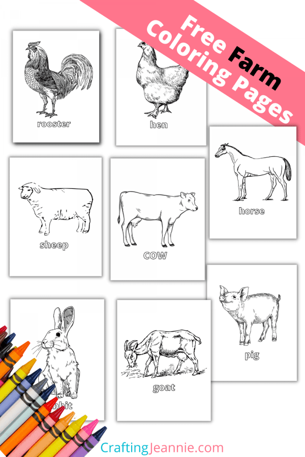 Farm coloring pages free pdf