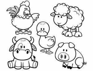 Printable farm coloring pages for kids that farm needs some color