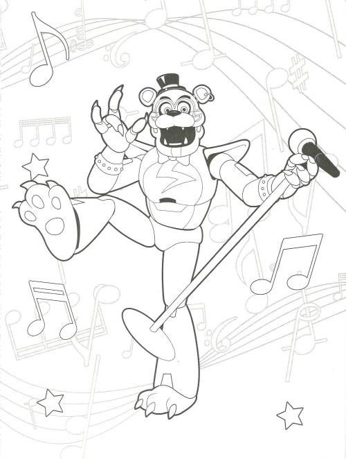 Way to go superstar coloring page rfivenightsatfreddys