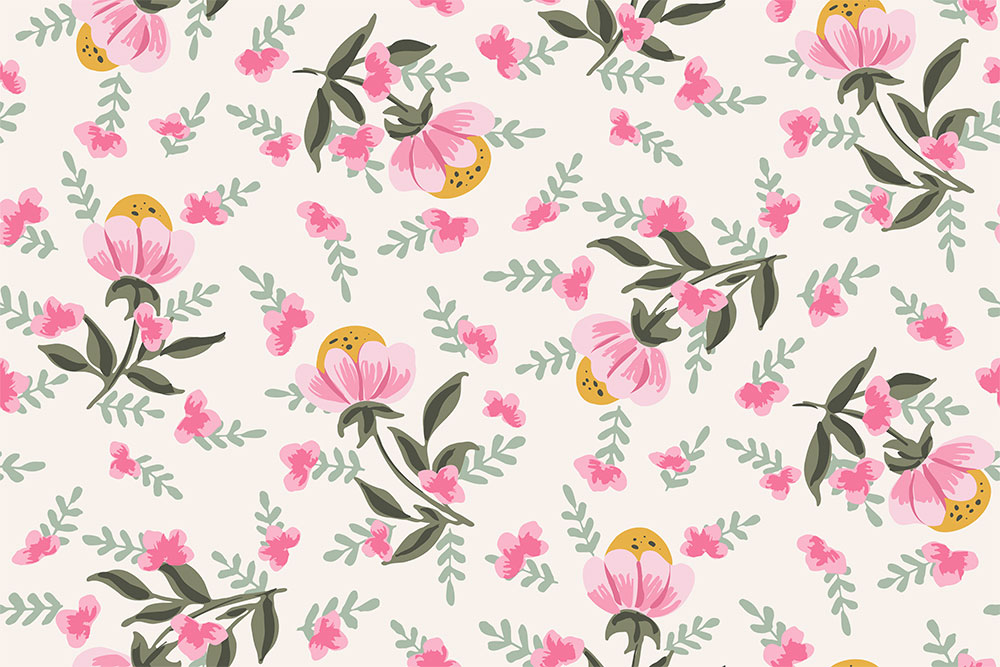 Playful Florals Wallpaper