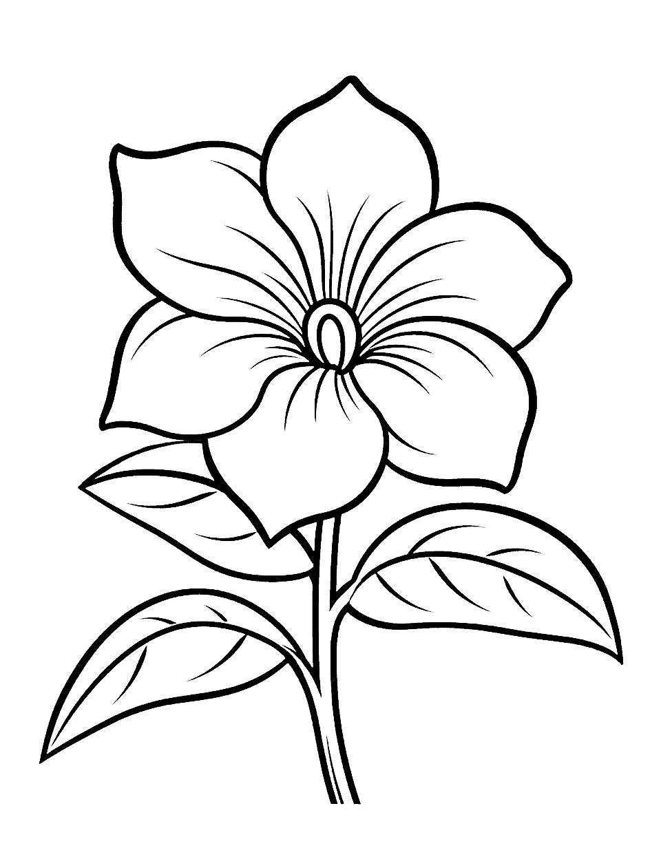 Flower coloring pages free printable sheets