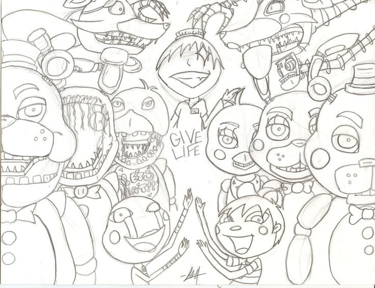 Five nights at freddys coloring pages last chance fnaf coloring pages all characters five nights at